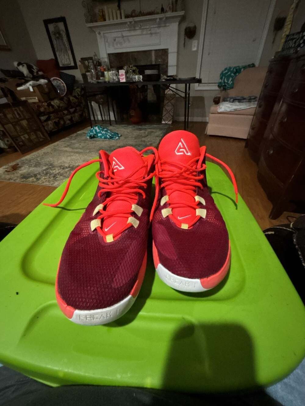 Nike Zoom Freak 1 Noble Red Basketball Shoes BQ5423-600 check last picture. That